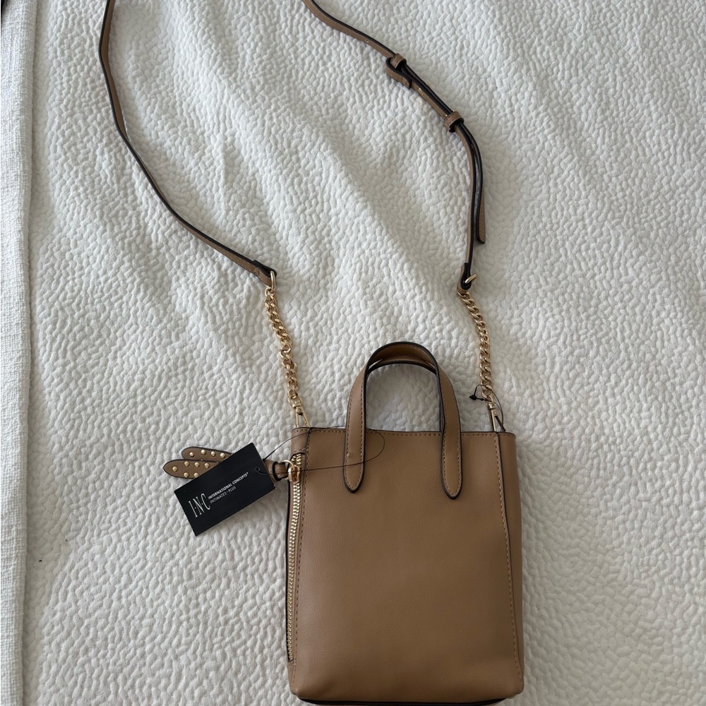 Tan Leather Crossbody Purse